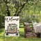 Welcome Spring Truck Garden Flag 12x18 Inch Double Sided, Cotton Rustic Buffalo Plaid Yard Outdoor Flag